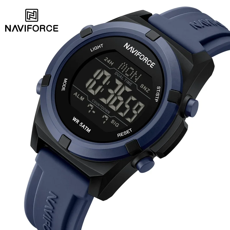 Watch Display Pillow - Relógio Masculino NAVIFORCE 2026: Alarme, Cronômetro,