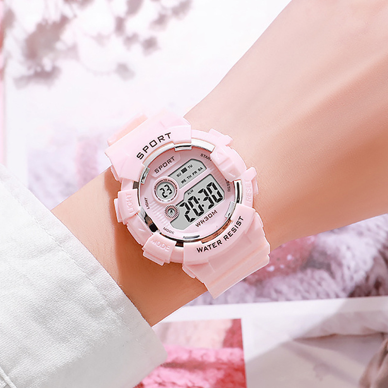 Smartwatch Watches For Kid Girl - Moda crianças relógios luminosos à prova