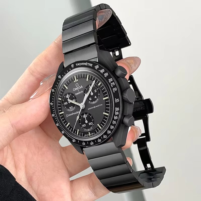 Omega Watches Smartwatch - Pulseira de relógio de aço inoxidável