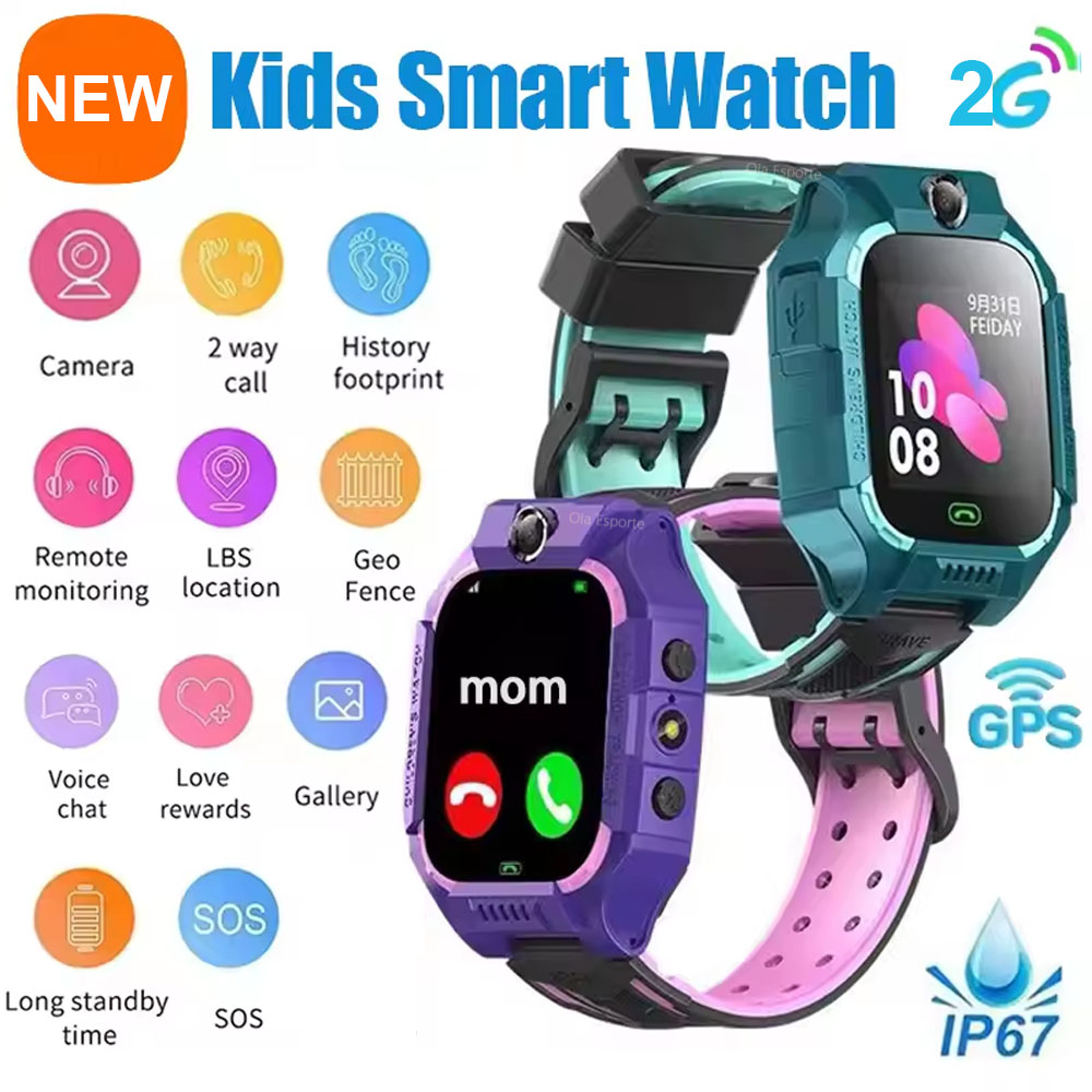 Smartwatch Watches Birthday Gift For Boys - Relógio Inteligente 2G para Crianças, Mini