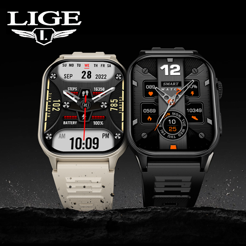 Smartwatch Latest Watches For Men - LIGE Relógio Inteligente para Homens 3ATM
