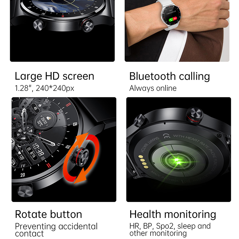 GPS ECG + PPG Bluetooth Chamad - Smartwatch Nothing Watches avaliação e preço