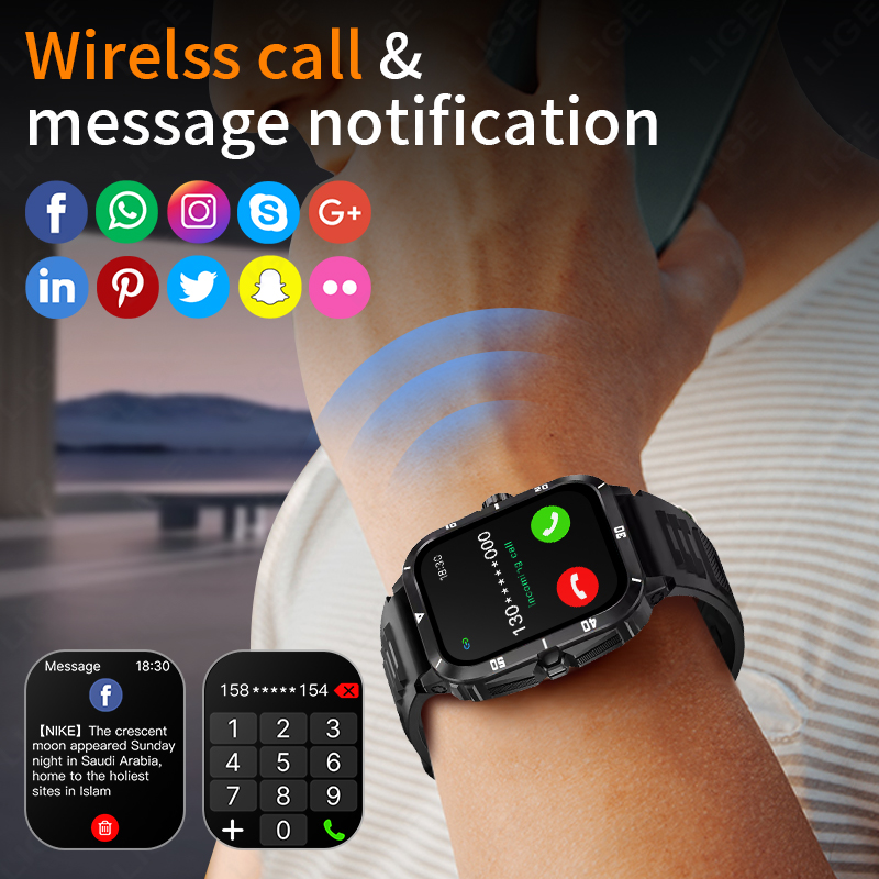 2.01 tela relógio inteligente  - Smartwatch Latest Watches For Men avaliação e preço