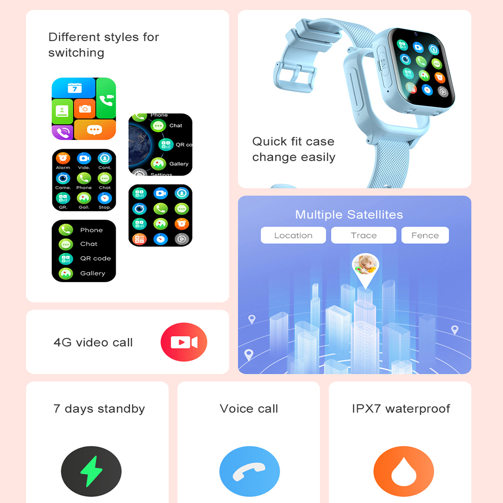 Relógio inteligente crianças 4 - Smartwatch Watches For Kid Girl avaliação e preço