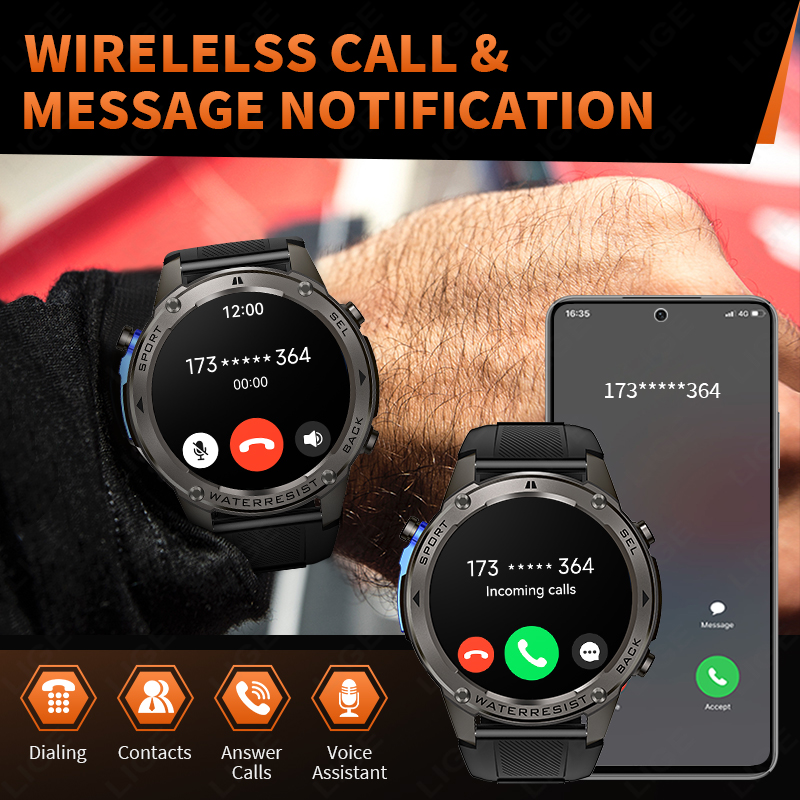 Novo Smartwatch Militar Ultra  - Smartwatch Sports Watches For Men avaliação e preço