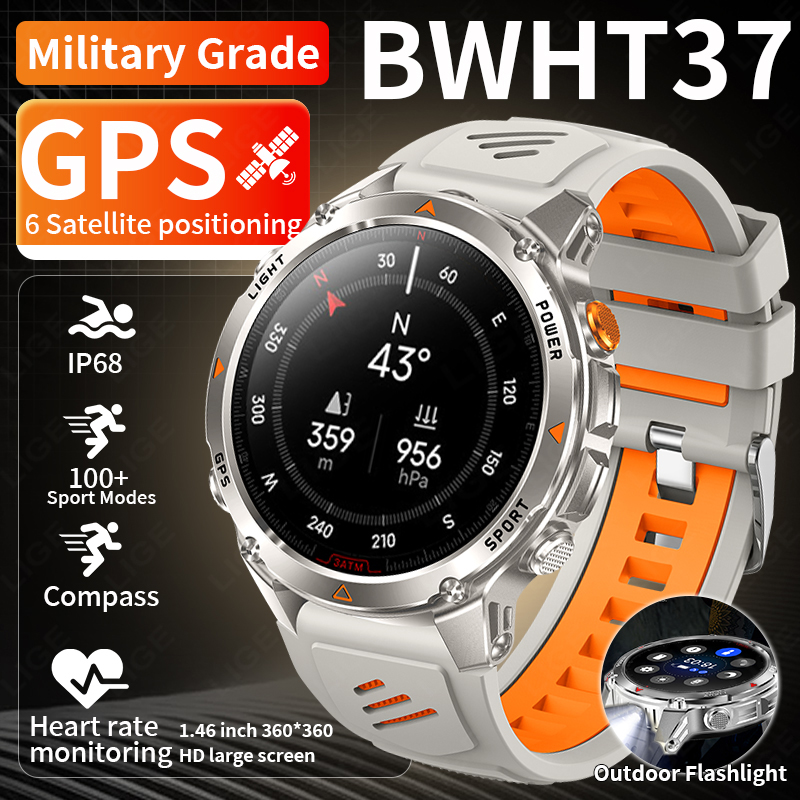 Lige robusto gps pista relógio - Smartwatch Sports Watches For Men avaliação e preço
