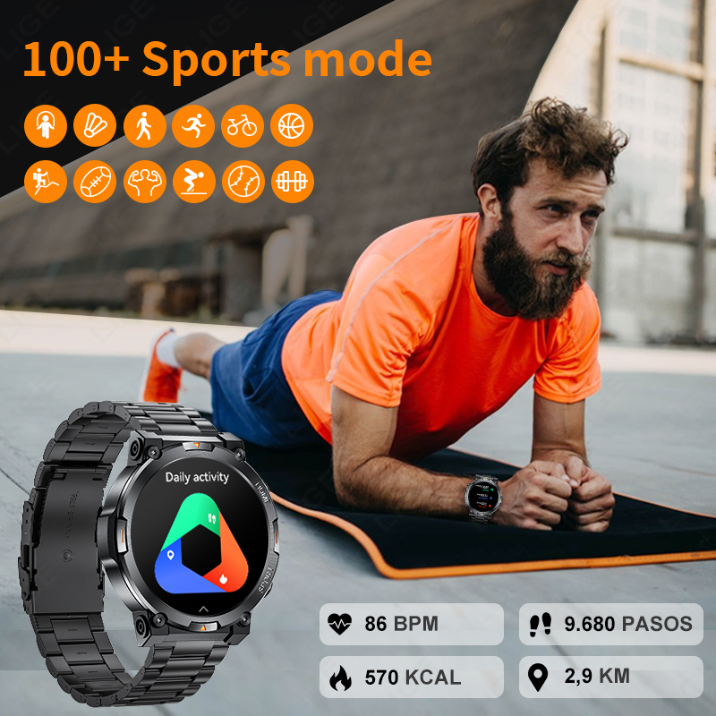 Relógio Inteligente LIGE para  - Smartwatch Latest Watches For Men avaliação e preço